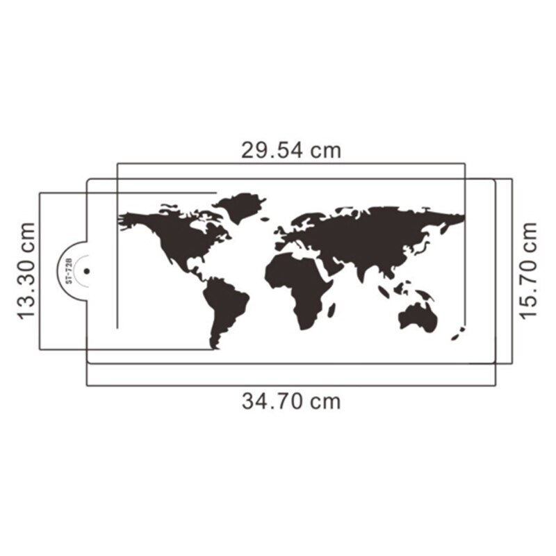 World Map Cake Stencil Plastic Cake Border Stencils DIY Drawing Lace Template Cake Mold Cake Decorating Tool Bakeware