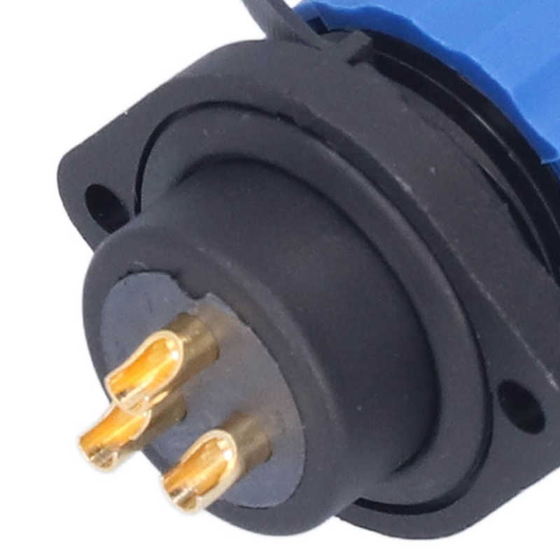 Aviation Power Connector Good Conductivity Waterproof Plug Socket for Electronic Equipments