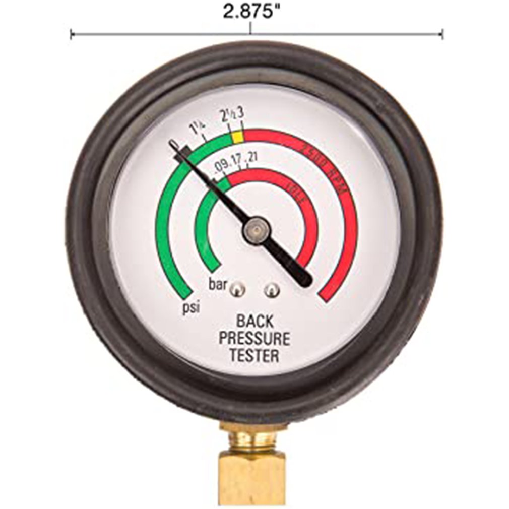 Exhaust Pressure Tester Exhaust Back Pressure Meter Three-way Catalytic Blockage Detection Meter Gauge Adapter