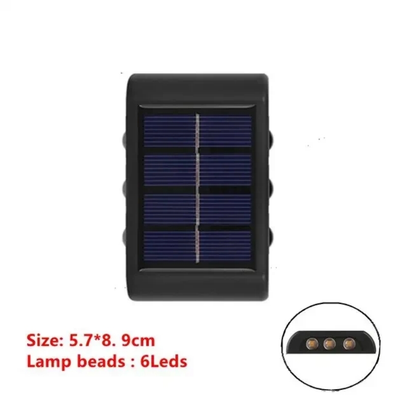 Solar LED Outdoor Licht Solar Beleuchtung Sensor Lampe Straßenlaternen Außen Garten Dekoration Girlande Wasserdichte Solar Wand Licht: WEISS / Anderes