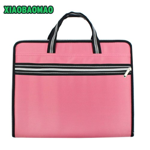 Oxford cloth waterproof Expanding Wallet Convenient Category Management folder rectangular folders package shape Expanding Walle: Pink