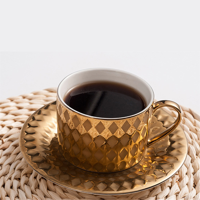 Europe Bone China Coffee Cup Saucer Spoon Set 200ml Luxury Ceramic Mug Top-grade Porcelain Tea Cup Cafe Teaware Party Drinkware Queen Rose 200ml - View #7