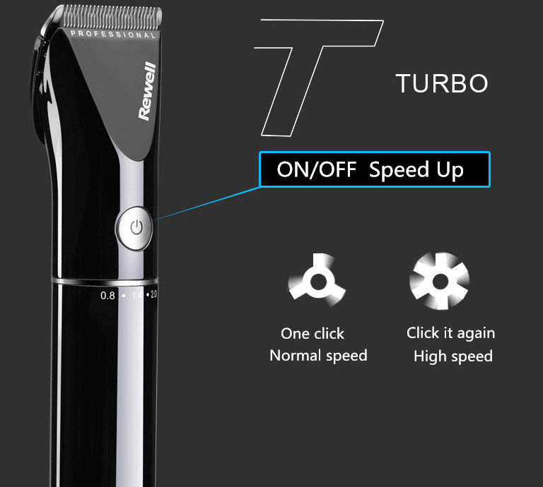 hair clipper rechargeable trimmer lithium battery Titanium alloy blade cutter adjustable comb Fine-tuning 100-240V