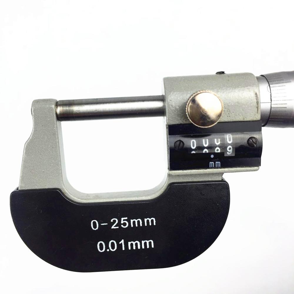 0-1 " /0.001 " 0-25/25-50/50-75/75-100 0.01mm tums metrisk mikrometer med motkalibrering mikrometer tjockleksmätare