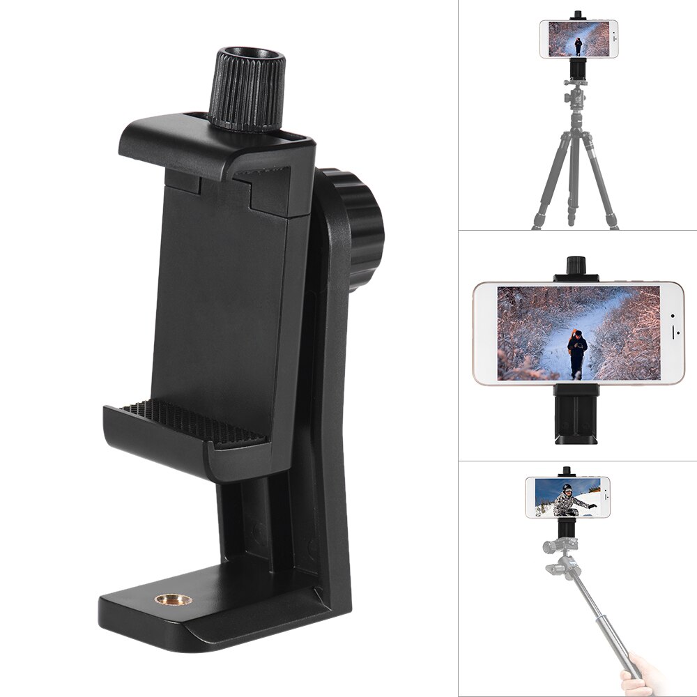 Andoer Universal Rotated Tripod Mount Holder Stand Bracket Clip Mount for iPhone Samsung Meizu Huawei smartphone 3