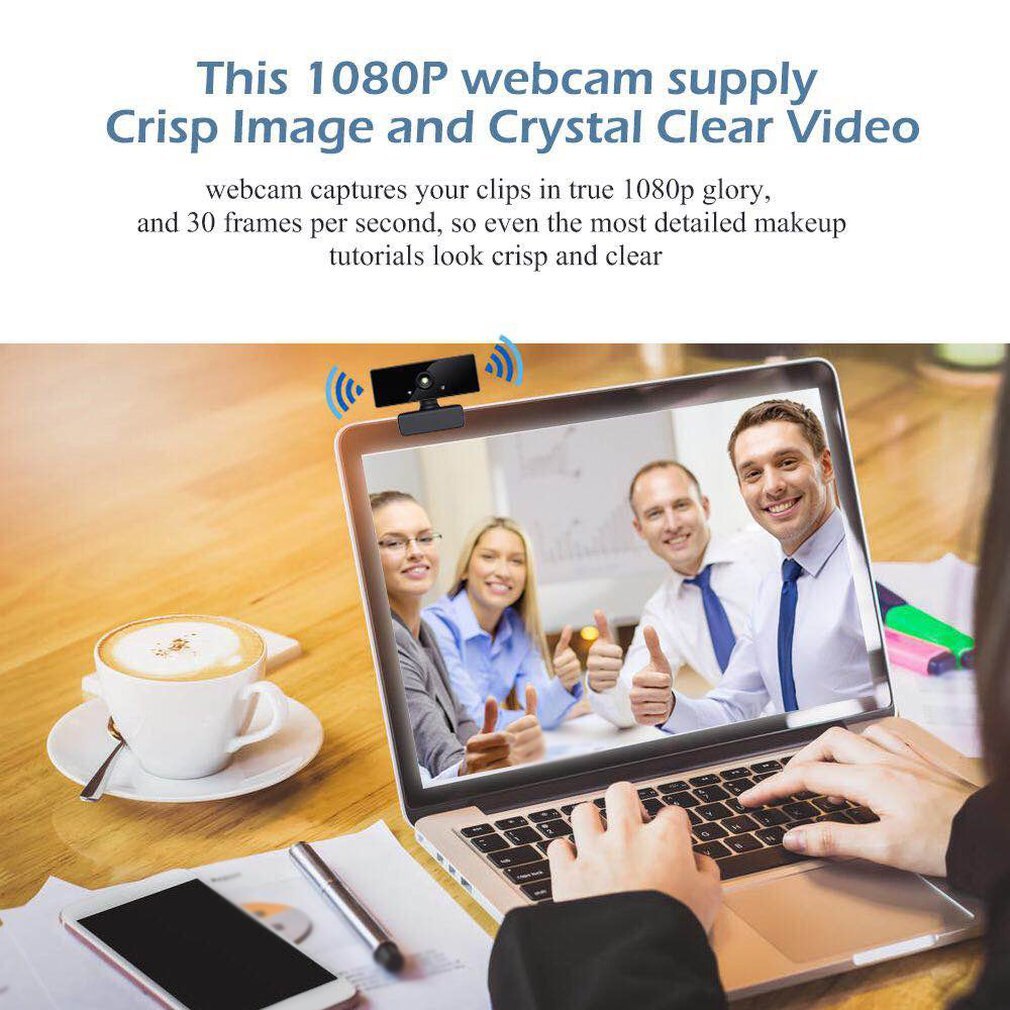 C90 HD 1080P Webcam Microphone grand écran USB ordinateur caméra résolution dynamique pour ordinateur portable de bureau appel vidéo