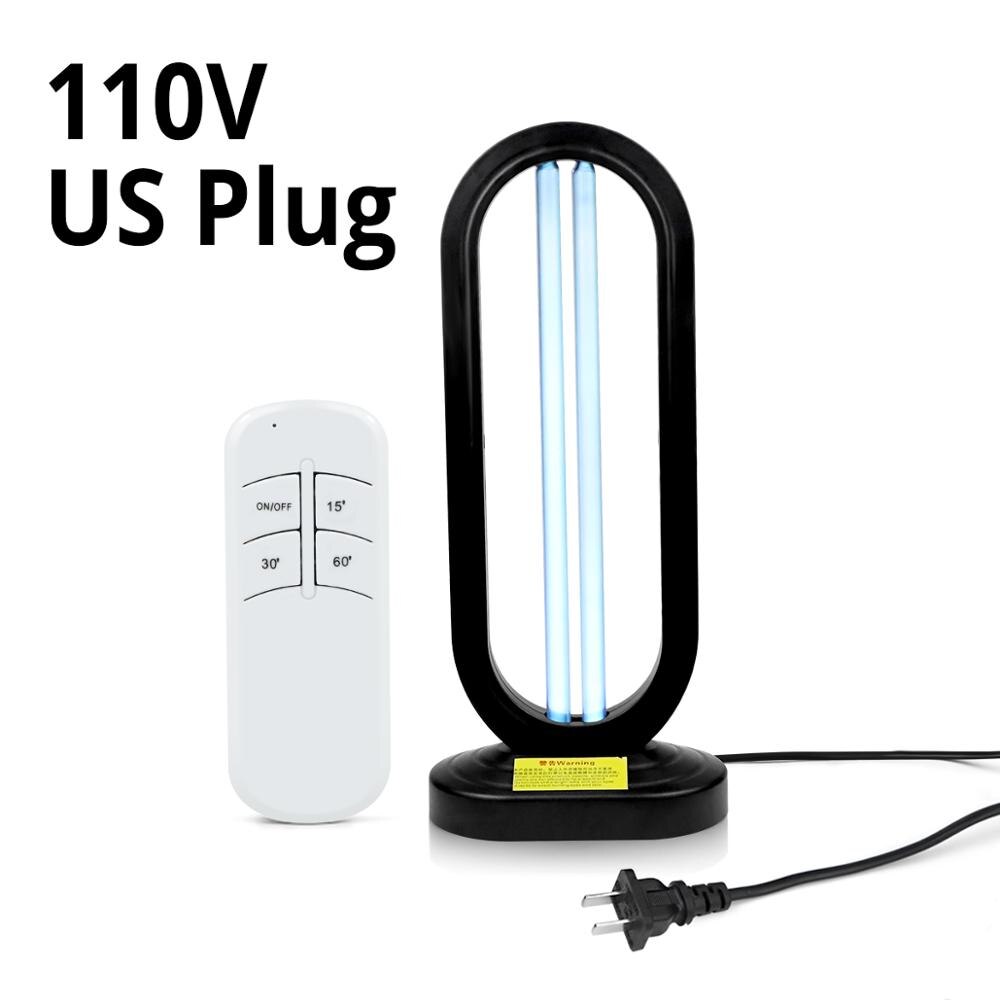 Germicidal Light Bulb UV Ozone Ultraviolet lamp 110V/220V Quartz lamp UVC Sterilizer Home Kill Mite Disinfection Air Clean: Black 110V EU