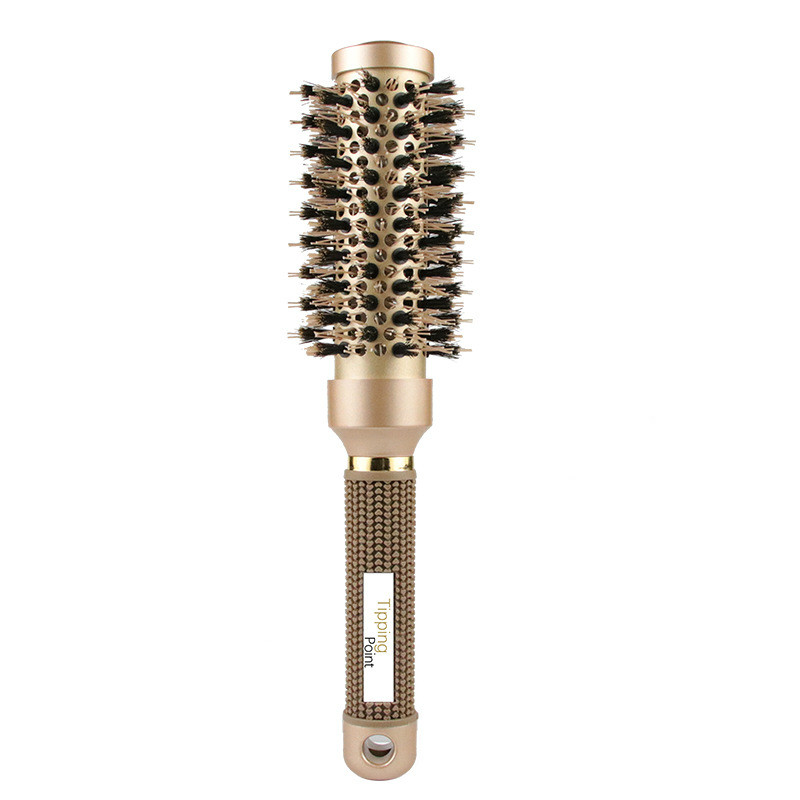 Peigne à cheveux rond en céramique et fer à friser, brosse magique pour coiffure, 1 pièces