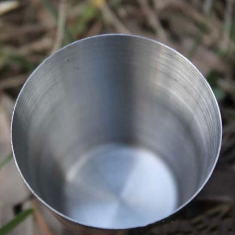 35ml Household Stainless Steel Cup Unbreakable Stackable Juice Mug Outdoor Hiking Cups Coffee Drinking Portable Camping Cup R3J6