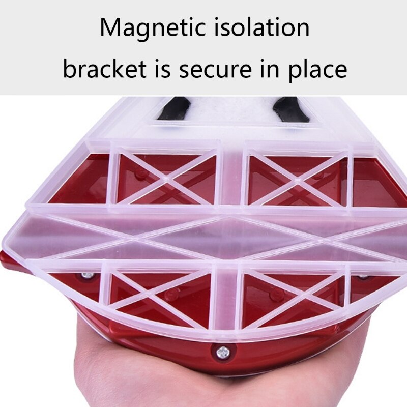 GXMA Magnetic Glass Cleaner Triangular Brush Bow Window Wiper Double Side BrushWashing Tool for High-rise Car Glazed Windows