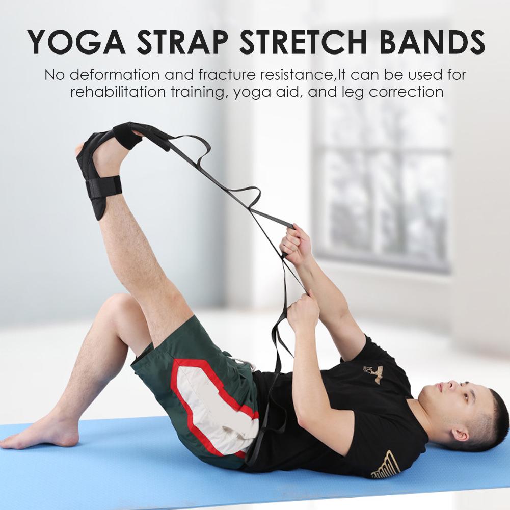 Yoga rem strækbånd ben båre fitness træner bælte til ankel led korrektion rehabilitering træningsudstyr: Default Title