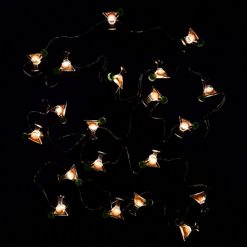 20LED 2M Flamingo String Lights Pineapple Pizza Unicorn Shape Lights Hawaii Wedding Birthday Party Baby Shower Bedroom Decor: A05