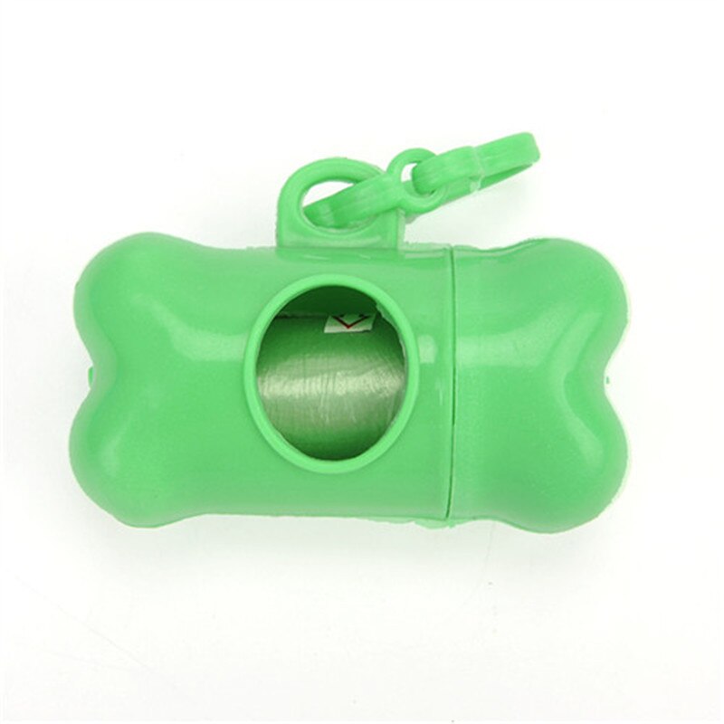 distributeur de sac de merde pour chien en forme d'os distributeurs de sac à ordures: green