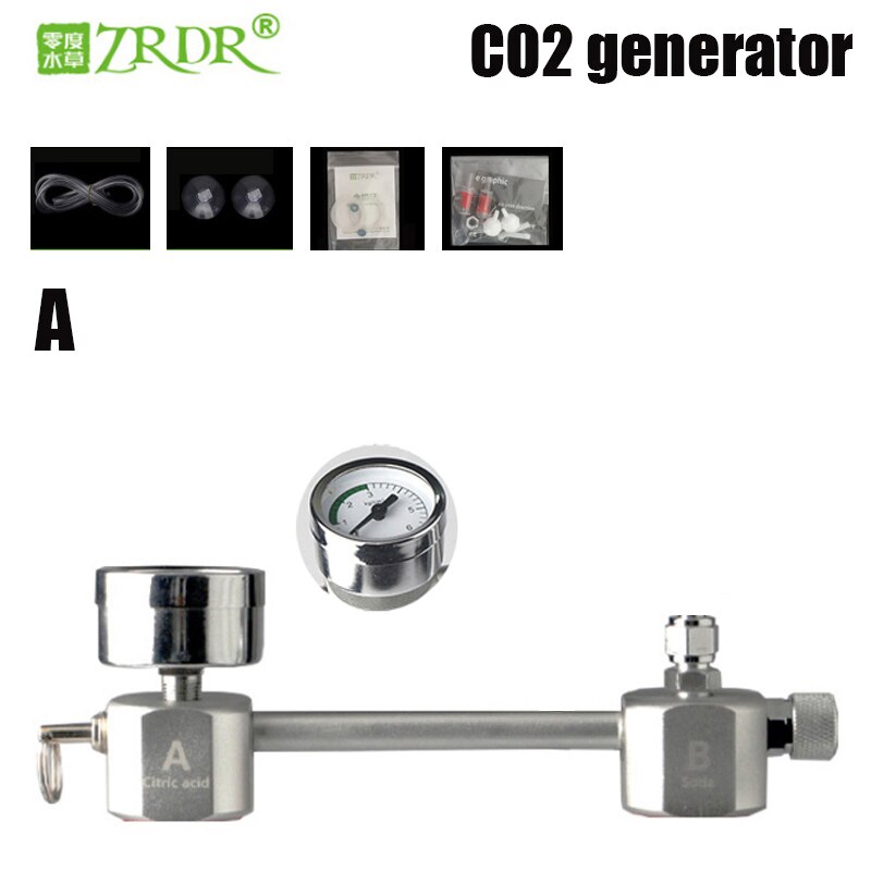 Fish tank DIY CO2 generator, carbon dioxide adjustment system kit, bubble counting CO2 diffuser with solenoid valve for aquatic: A