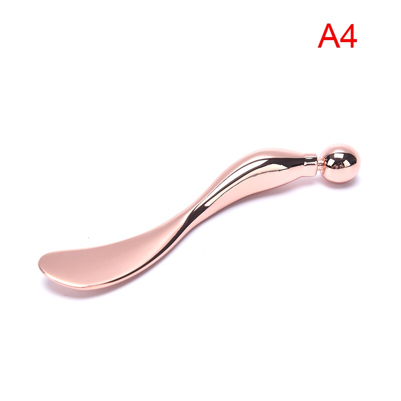 Oogcrème applicator anti-rimpel oogmassage stick gezichtsmasker mengkwast essence mengspatel schoonheidsverzorging: Wit