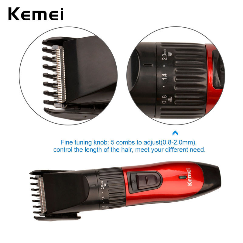 Kemei Man Elektrische Baard Haartrimmers Elektrische Tondeuse Oplaadbare Professionele Snijmachine Kapsel Styling Tools 38