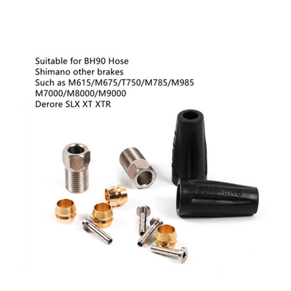 CHOOEE wioślarz hydrauliczny wąż hamulcowy MTB rurka hamulca 3M rowerowy płyn hamulcowy wąż hamulce rowerowe akcesoria: BH90 Inserts zestaw