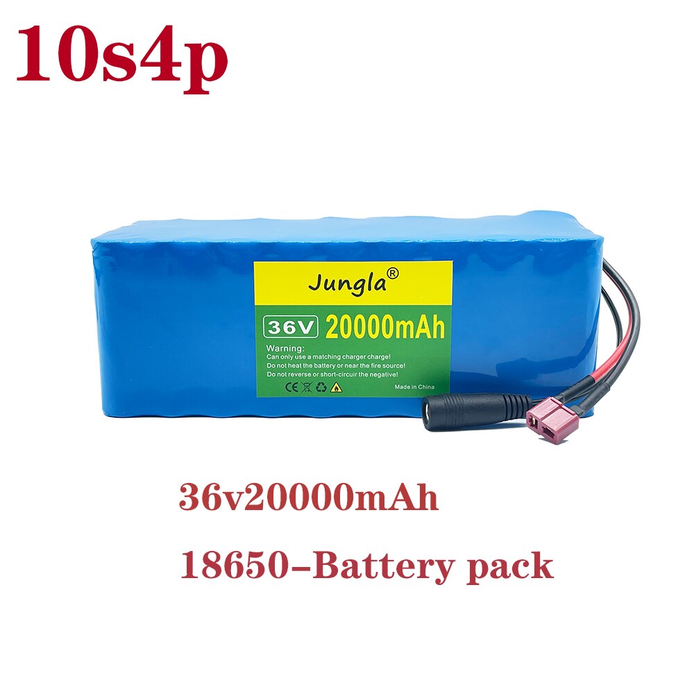 Original 36V 10S4P 20Ah 500W high power capacity 42V 18650 lithium battery pack 20000mAh electric bicycle bicycle scooter BMS