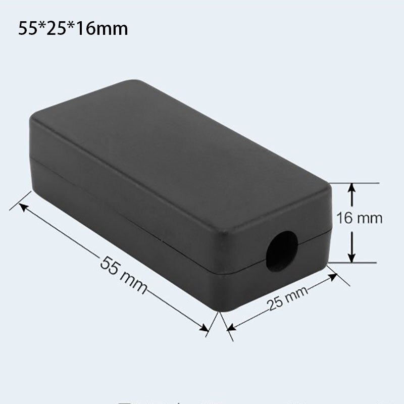 Plastic Black USB module Instrument box Project Box Small junction box two end outgoing small shell 55*25*16MM: Default Title
