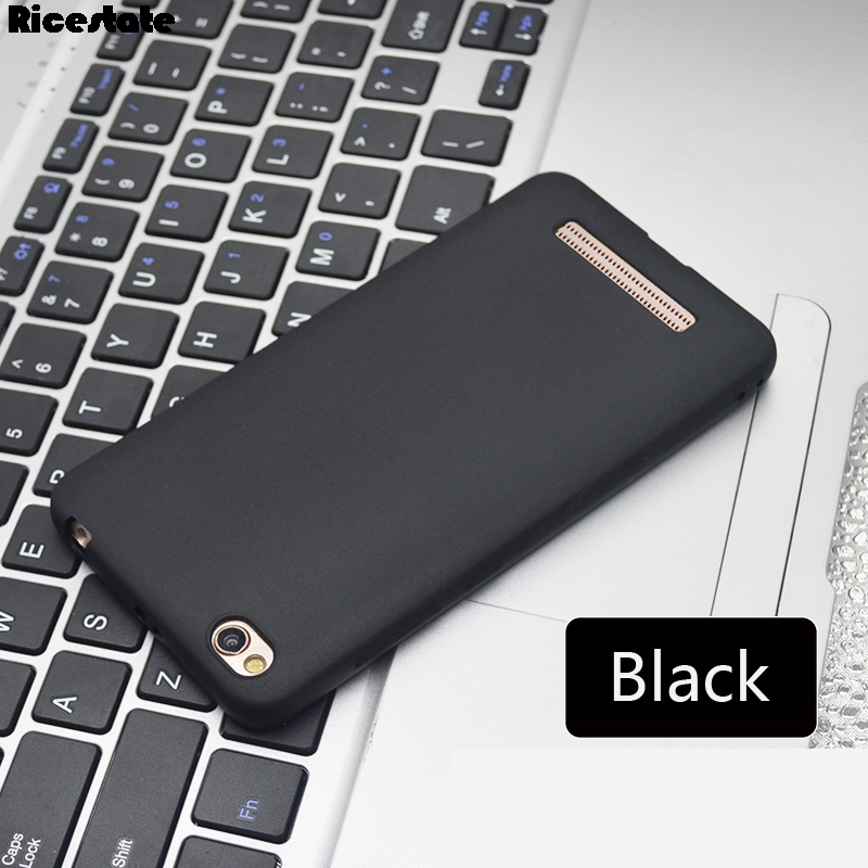 Para Xiaomi Redmi 4A Redmi 5A Clear TPU y siod color funda para Xiaomi Redmi 4A 5A funda trasera para proteger la piel de silicona: Redmi 4A / Black