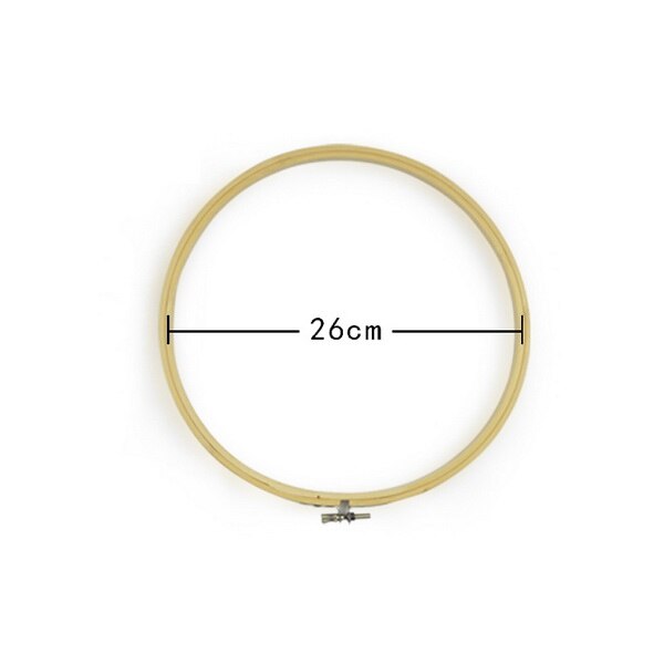 13-27cm Bamboo Frame Embroidery Hoop Ring DIY Needlecraft Cross Stitch Machine Round Loop Needle Craft DIY Sewing Tools: Style 26