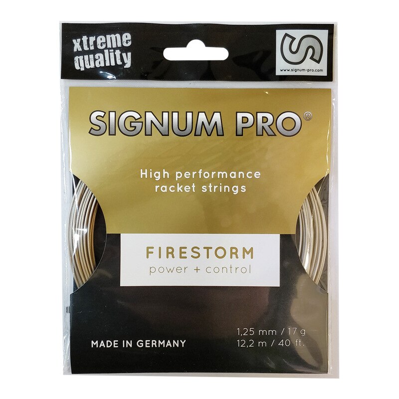 Polyester tennissträng singnum pro firestorm 12.2m tennislinje högpresterande racketsträngar: Default Title