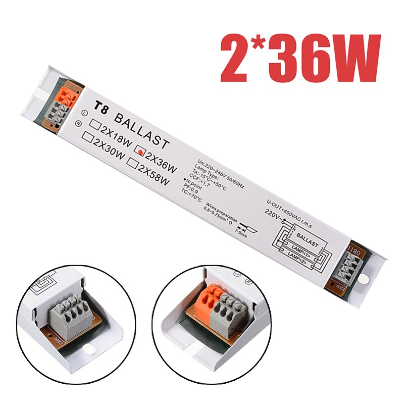 Ballast électronique universel lampe Ballasts T8 économie d'énergie 50/60Hz accessoires d'éclairage électrique