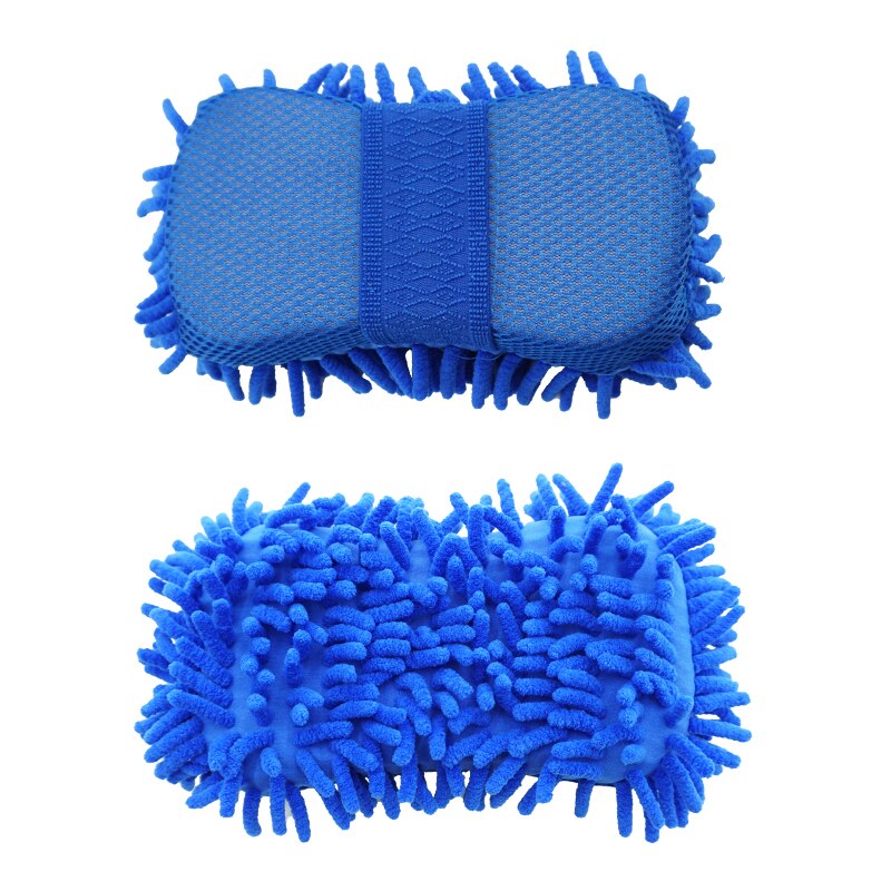 Éponge de lavage de voiture corail, 1/2 pièces, brosses de nettoyage de voiture, gants Chenille, fournitures de nettoyage de beauté
