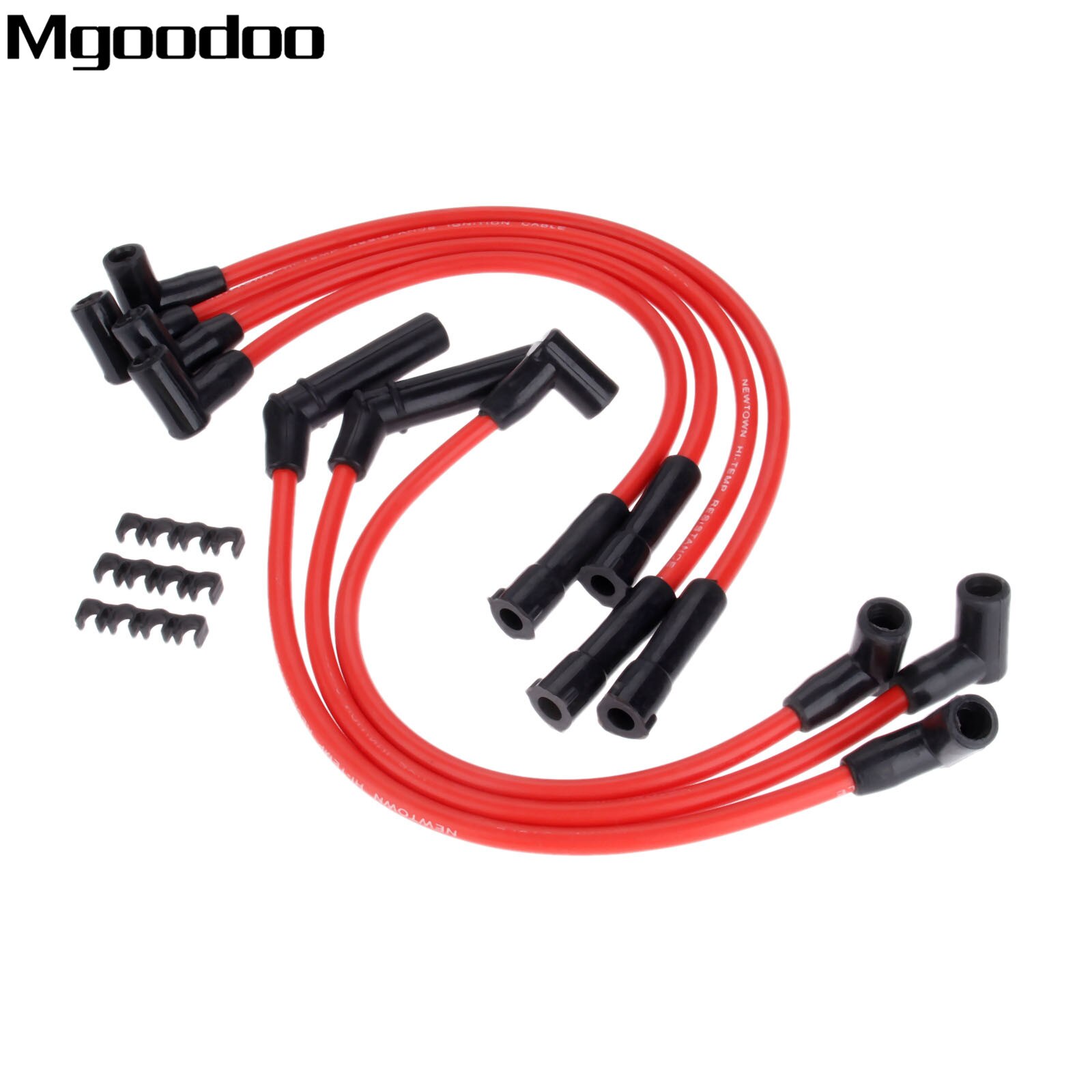 Cable de ignición para bujías de 8,5mm, Clips de ajuste para Jeep Grand Cherokee Wagoneer Cherokee Briarwood Wrangler Comanche, 8 Uds.