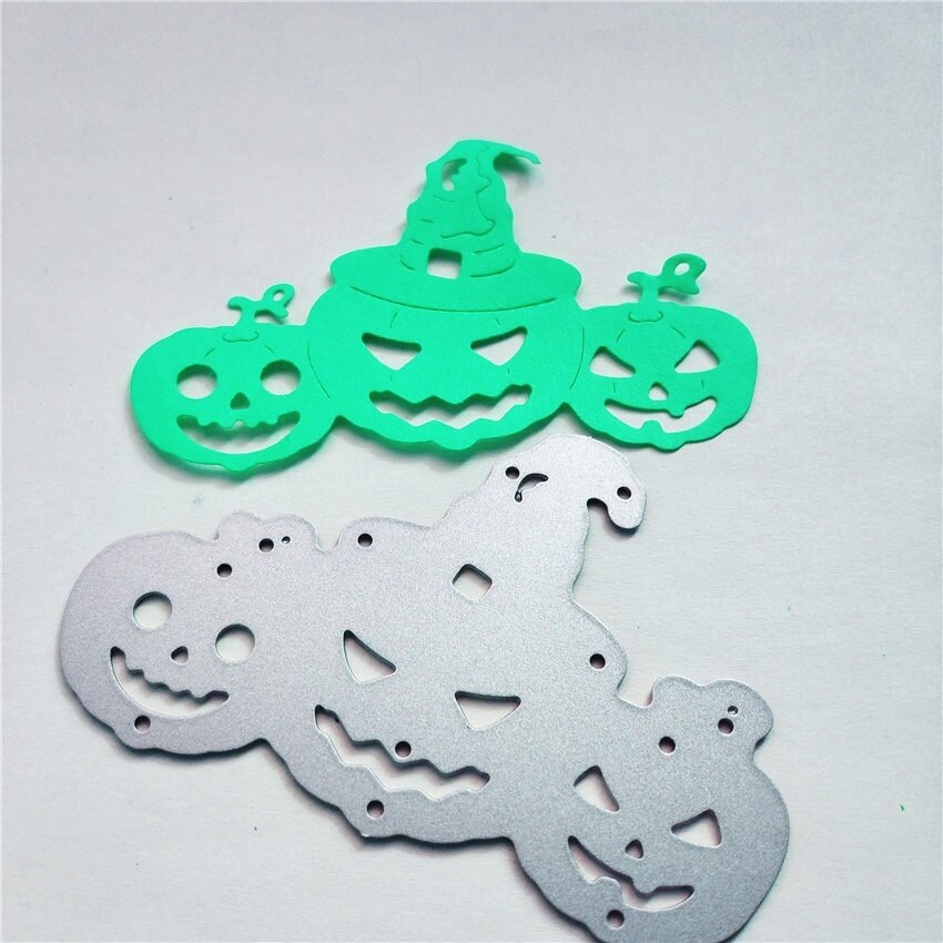 Halloween Pompoen Emmer Metalen Stansmessen Voor Diy Stencils Embossing Diy Card Making Stencils