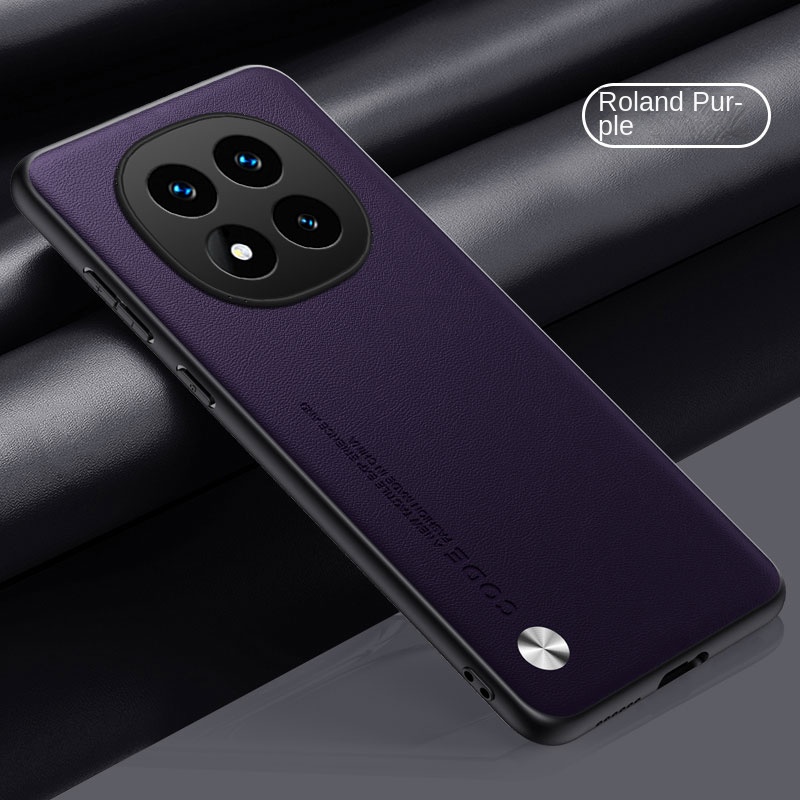 For Xiaomi Redmi Note 14 Pro Plus Case Soft Vegan Leather Grain Protective Back Cover Case For Redmi Note14 Pro Phone Shell: ABS / Brown