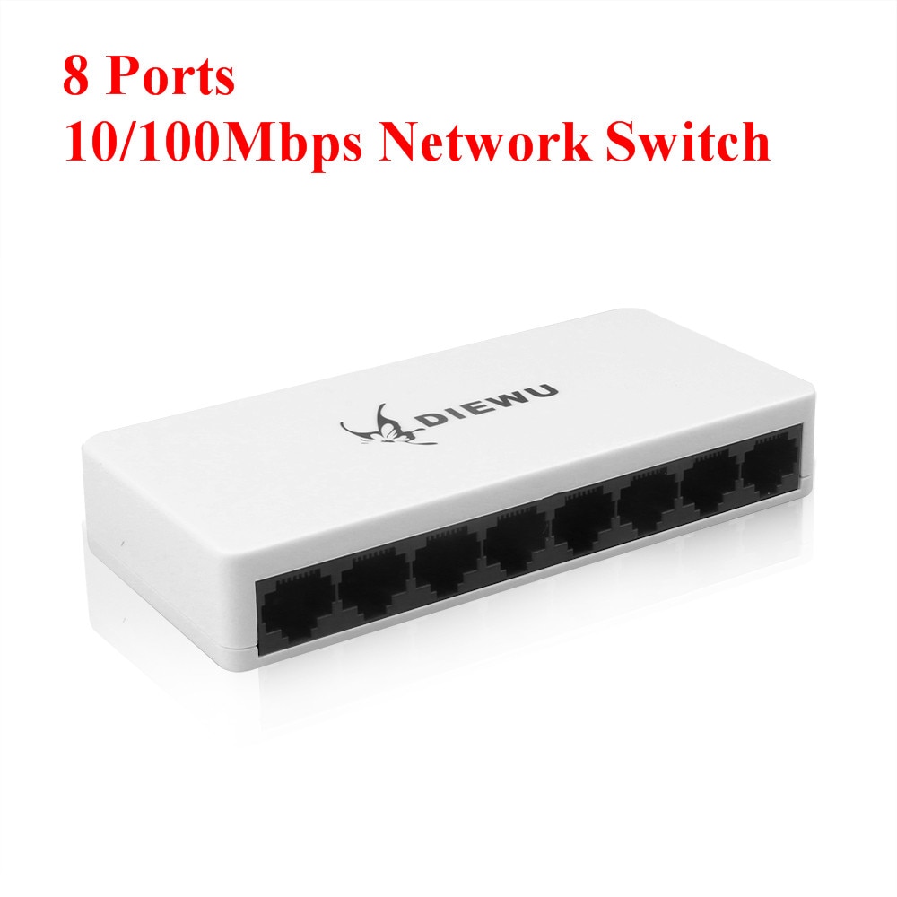 8 Hafen Lan Netzwerk Ethernet schalten Netzwerk Umschalter 5 Häfen Pro Netzwerk IP Kameras oder kabellos RJ45 Splitter