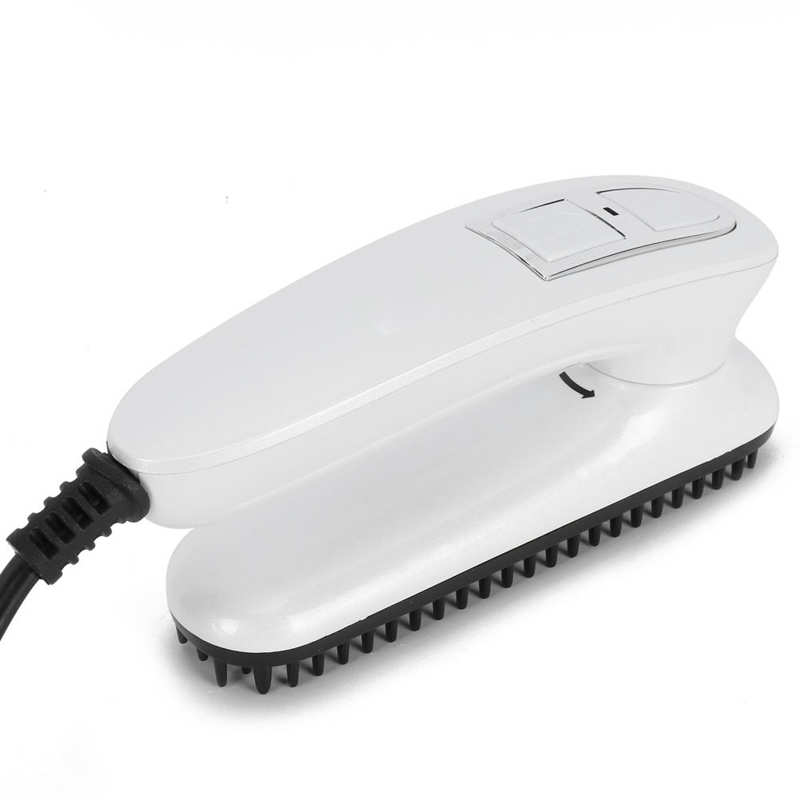 Cepillo eléctrico para el cuidado de los hombres, cepillo de barba portátil, antiescaldado, alisado, plegable, calienta la barba