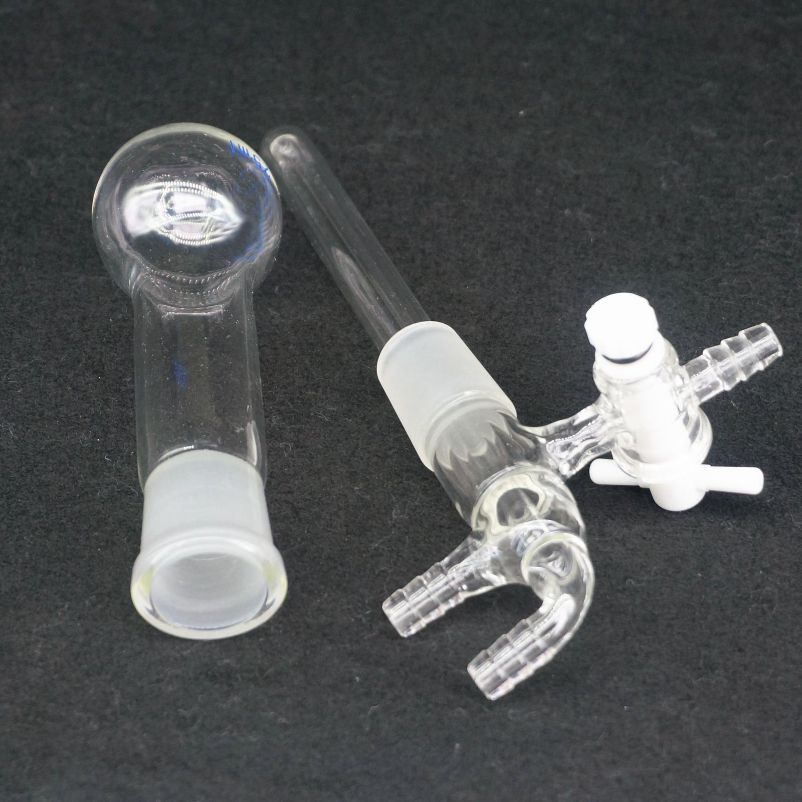 25ml Laboratory Glass Micro sublimator sublimation flask with PTFE Stopcock