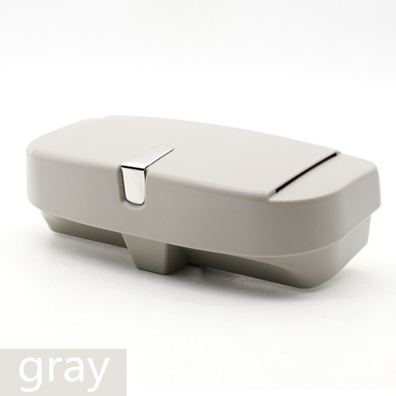 Samochód uchwyt na okulary przeciwsłoneczne etui na okulary pudełko robić przechowywania samochód wnętrze auta dla Volvo S60 S90 XC90 S80L XC60 V60 V40/Renault Koleos: szary