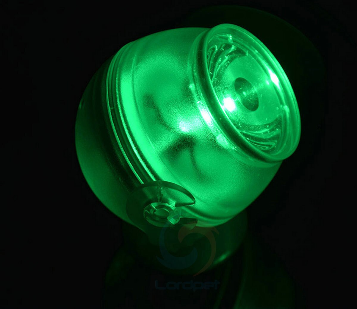 Aquarium Amphibious Submersible Mini LED Spotlight Adjustable Direction Mulyi Color Lamp Light With Suction Clip: green