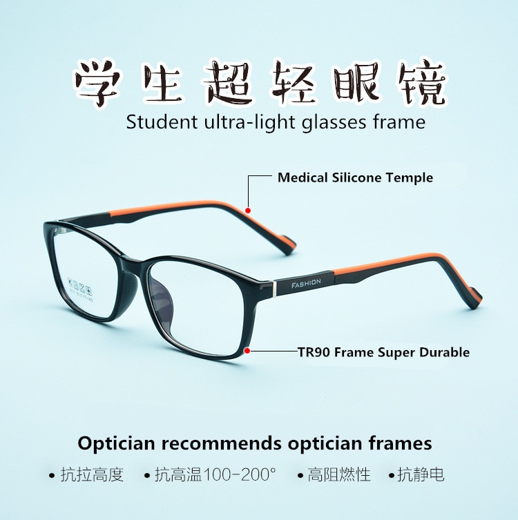 Children Spectacle Frame Student Myopia Eyeglasses Prescription Optical Kids Eye Glasses Frame For 8-18 Boys&Girls
