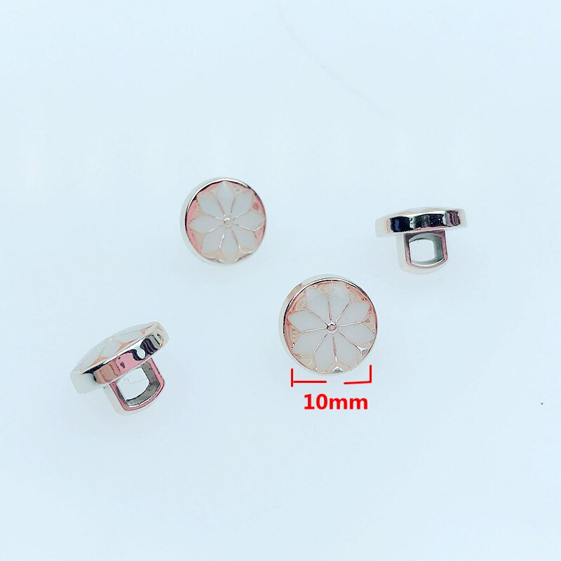 Hl 50/150 stuks 10mm druppelende olie schacht plating knopen diy kleding naai accessoires shirt knopen