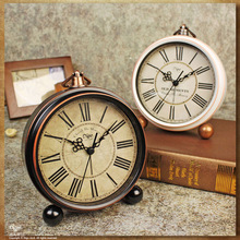 часы настольные Roman Digital table Clocks Retro Large Antique Needle винтаж alarm Clocks Desk retro desk Clocks for Home Decor