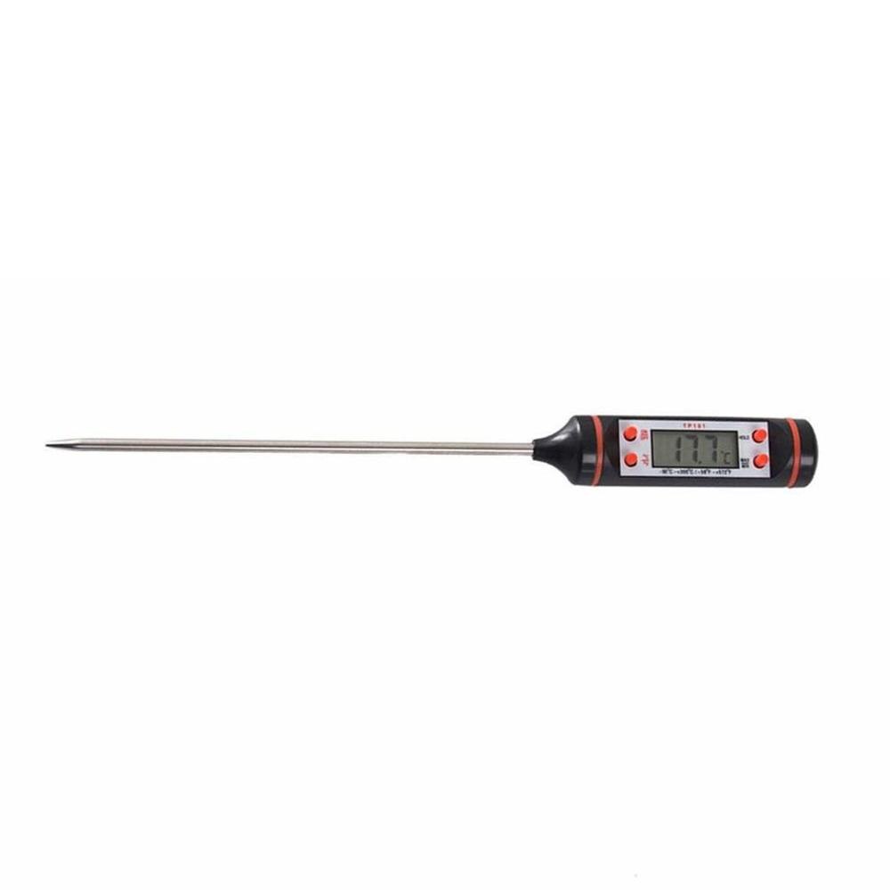 Termómetro Digital de temperatura de aceite para cocina, medidor de temperatura de aceite para hornear barbacoa negra, Termómetro de aguja para alimentos,