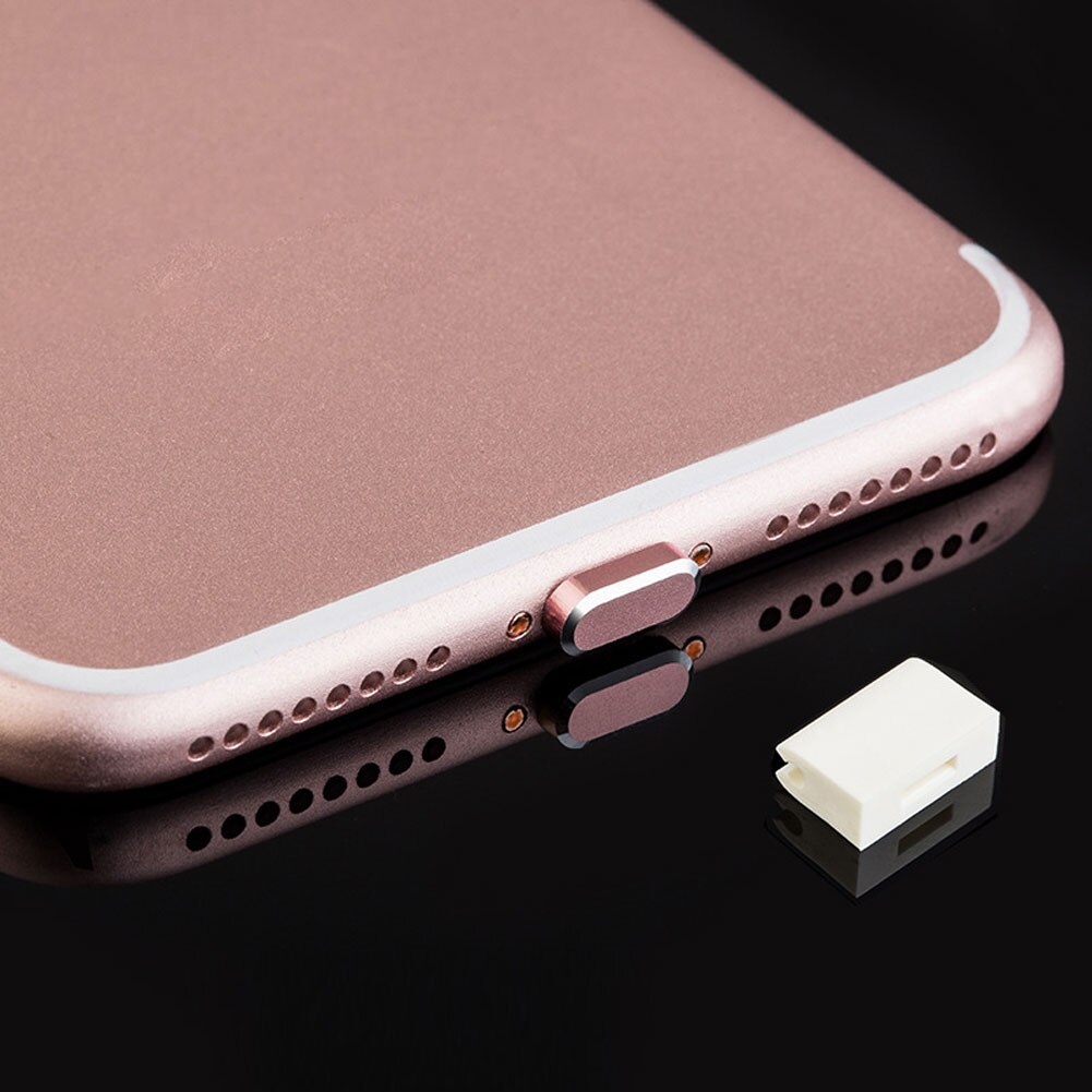 Spina porta di ricarica per iPhone in metallo per iPhone X Xr 8 7 6 5s plus spina impermeabile antipolvere a doppio uso con ago per raccolta SIM Card