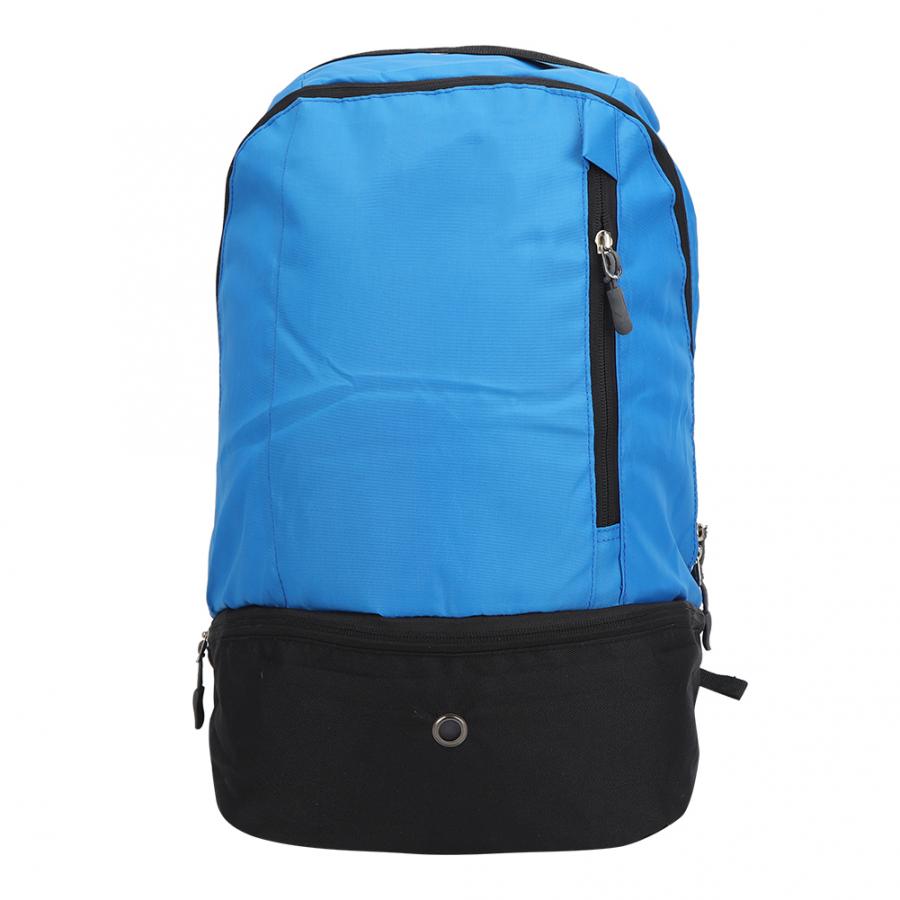 1PCS Nylon Football Backpack Blue Multifunction Bag Outdoor Sports Backpack For Football Basketball Hiking Soccer Equipment