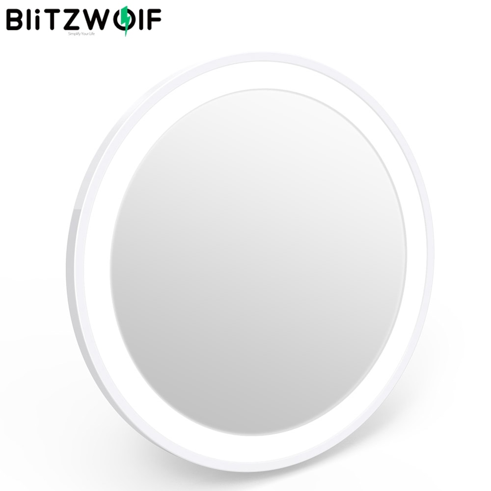 Blitzwolf BW-LM1 5000-8000K LED Make-Up Spiegel Licht Draagbare Mini USB Oplaadbare LED Make-Up Spiegel Licht Een Knop controle