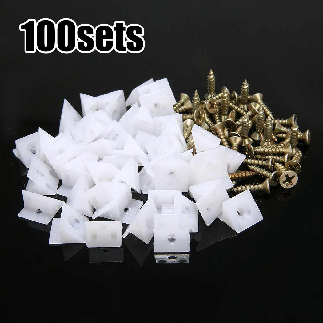 100X Furniture Wedges For Plastic+Stainless Steel Chest Drawer Bottom Sagging Repair Fix Mend Mending