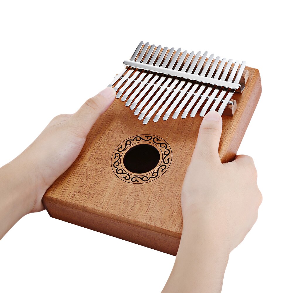 17 tasti Kalimba Thumb Piano strumento musicale per il corpo di alta qualità con libro di apprendimento Tune Hammer strumenti musicali per bambini giocattoli