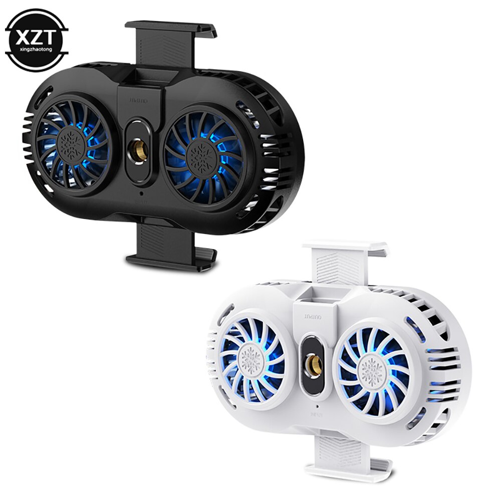 Telefon komórkowy cooler 2 uchwyt wentylatora chłodzenie gra strzelanka na żywo półprzewodnikowy wyciszenie Radiator kontroler Radiator dla Iphone Xi
