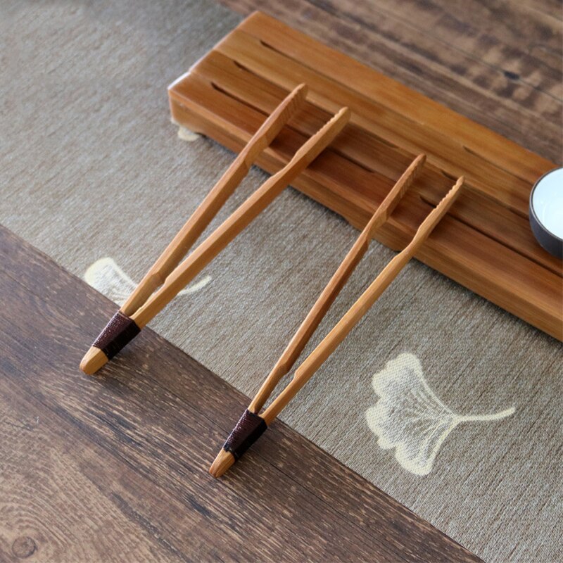 Kitchen Accessories Tea Set Tea Clip Bamboo Wooden Tea Tongs Tea Ceremony Six Gentlemen Cup Clip Tea Clip Pu'er Tea Tea Tweezers