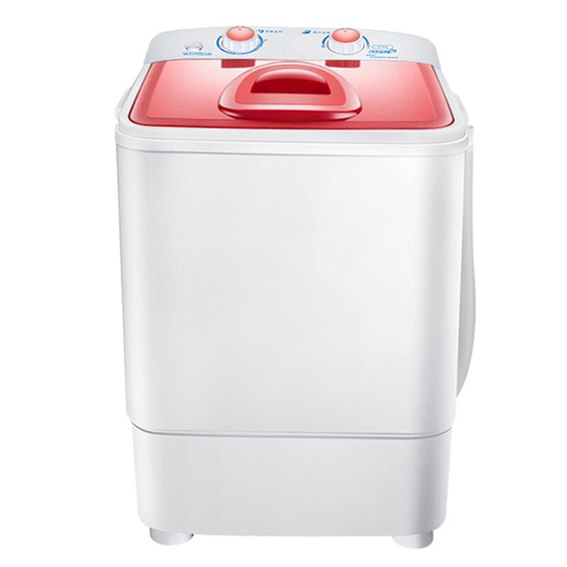 5.0KG Small Mini Washing Machine 220V/260W Single Barrel Semi-Automatic With Dehydration Children's Wear Sock Shirt Laundry Tool: Pink / CN