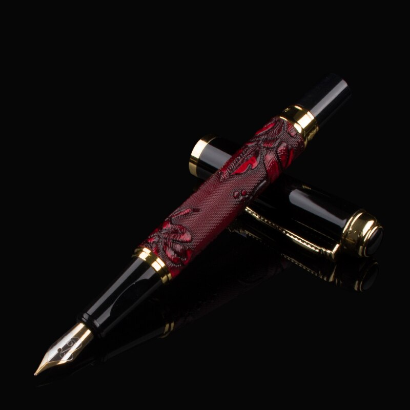 Dikawen 891 Claret En Golden Medium Nib Vulpen Dra... – Grandado