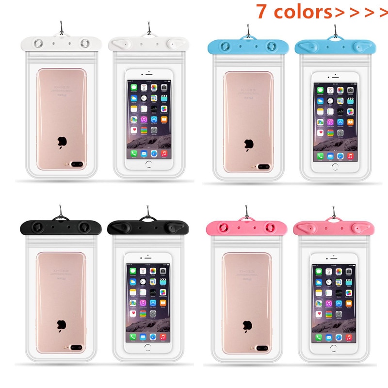 Bolsa de teléfono impermeable para natación, funda para teléfono de menos de 6,2 pulgadas, 11x22cm